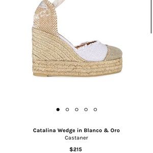 Castaner Catalina Wedges in Blue. Worn 2-3 times.
